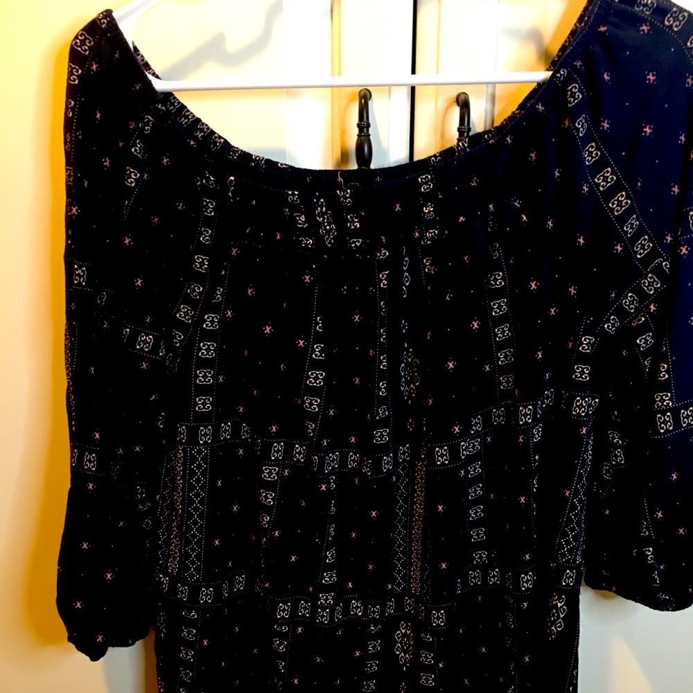 Maurice’s brand shirt.